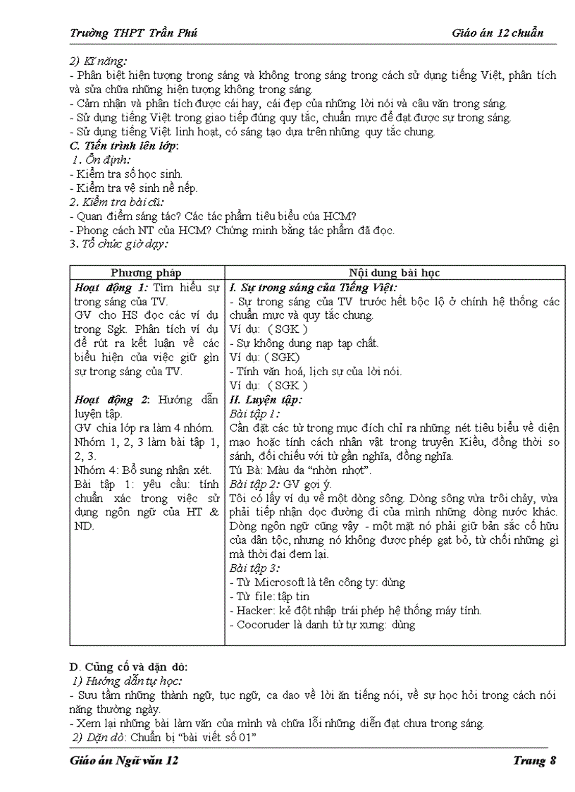 image for page Giao an12 chuanKTKN HK1