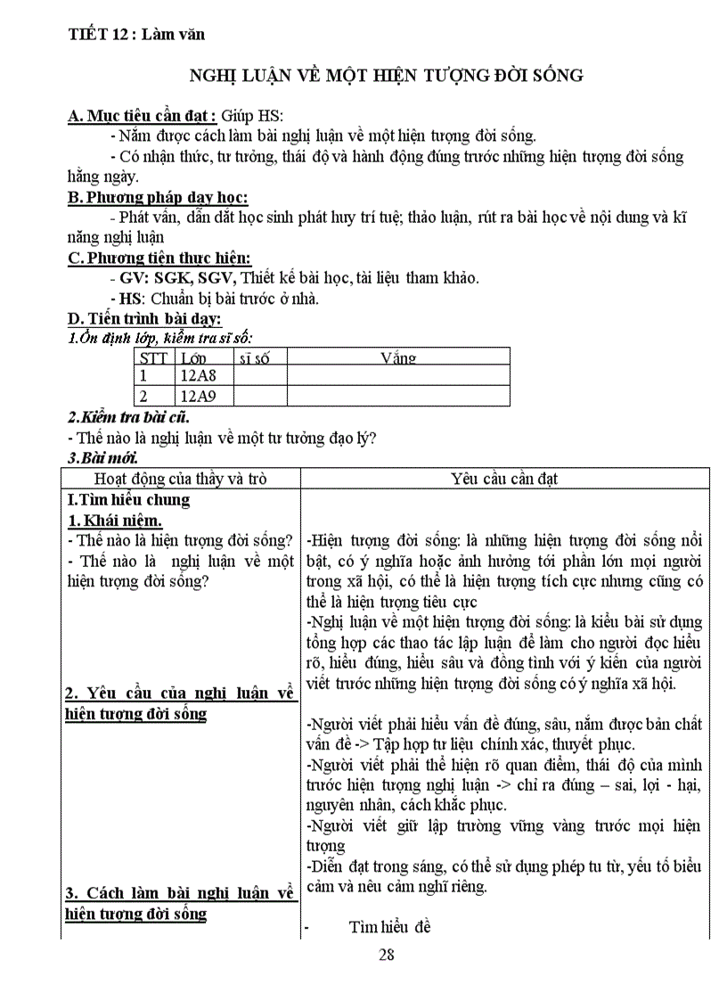 image for page Giáo án 12 chuẩn 1