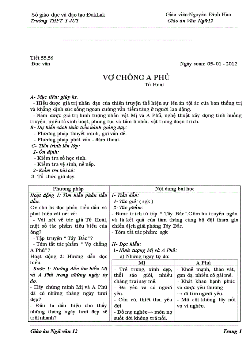 image for page Giáo án ngữ văn 12 học kì 2 1