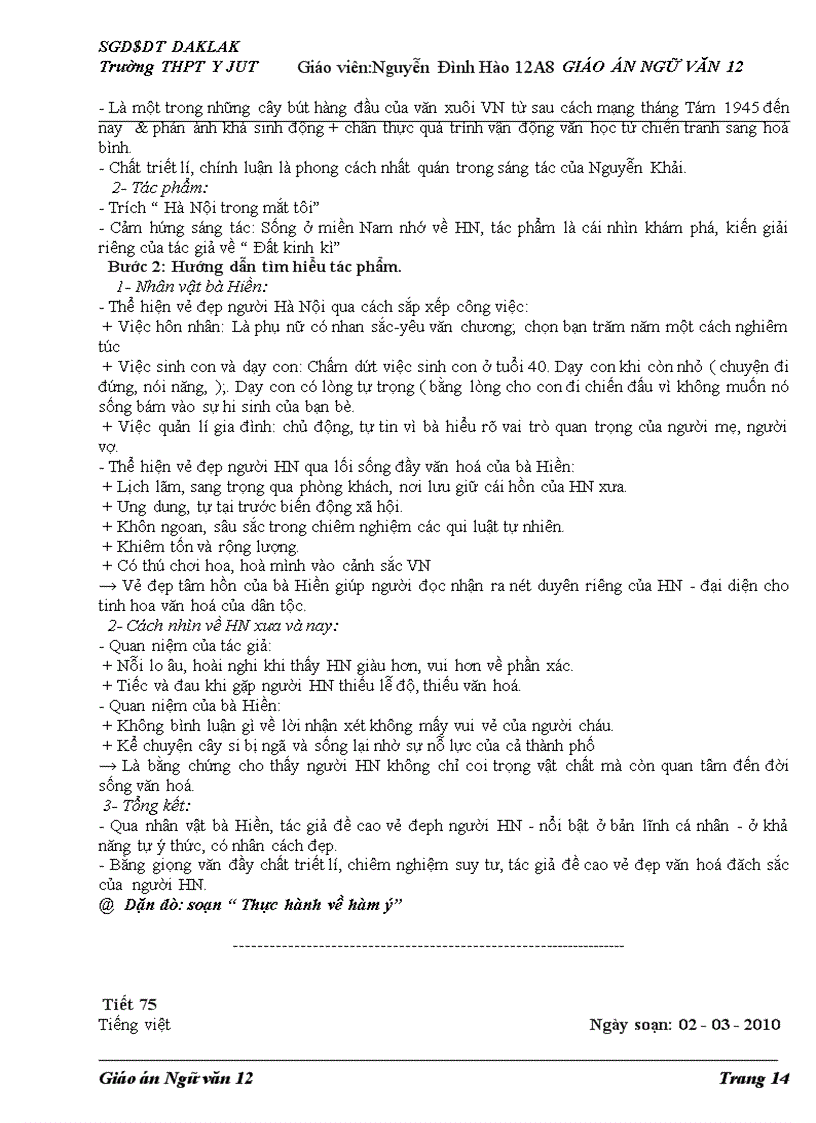 image for page Giáo án ngữ văn 12 kì 2 1