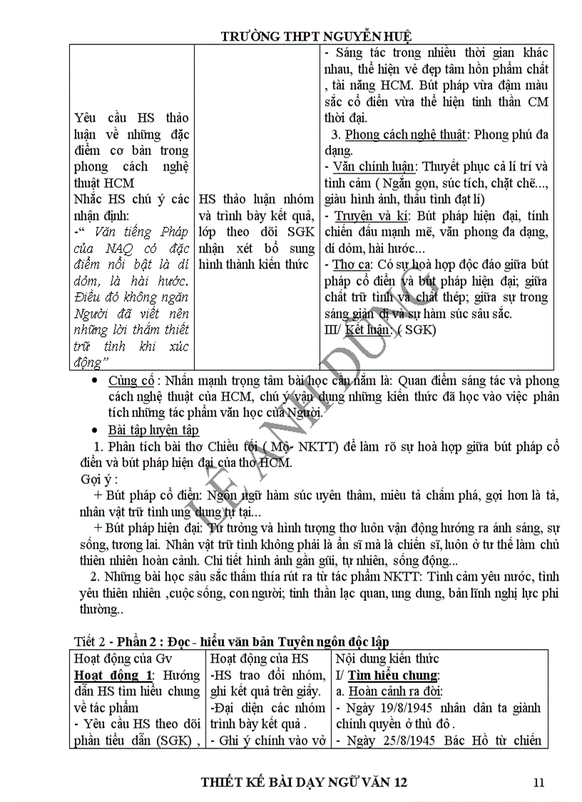 image for page Giáo án Ngữ văn 12 1