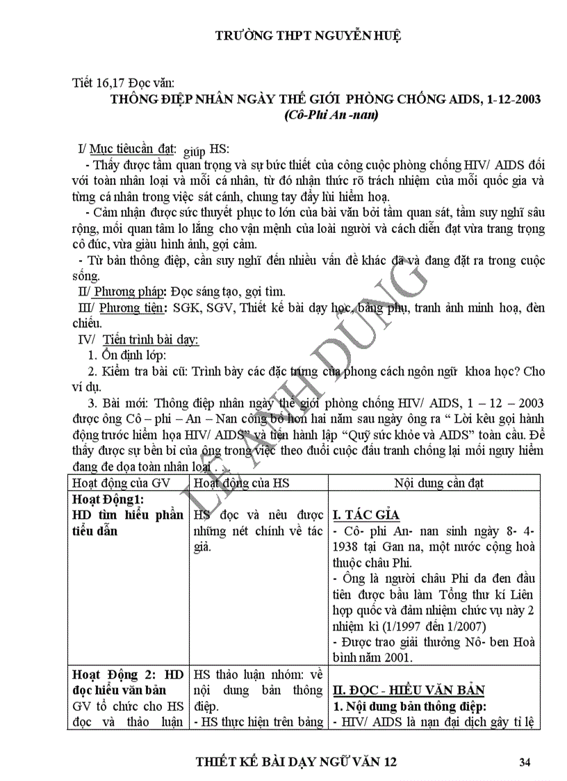 image for page Giáo án Ngữ văn 12 1