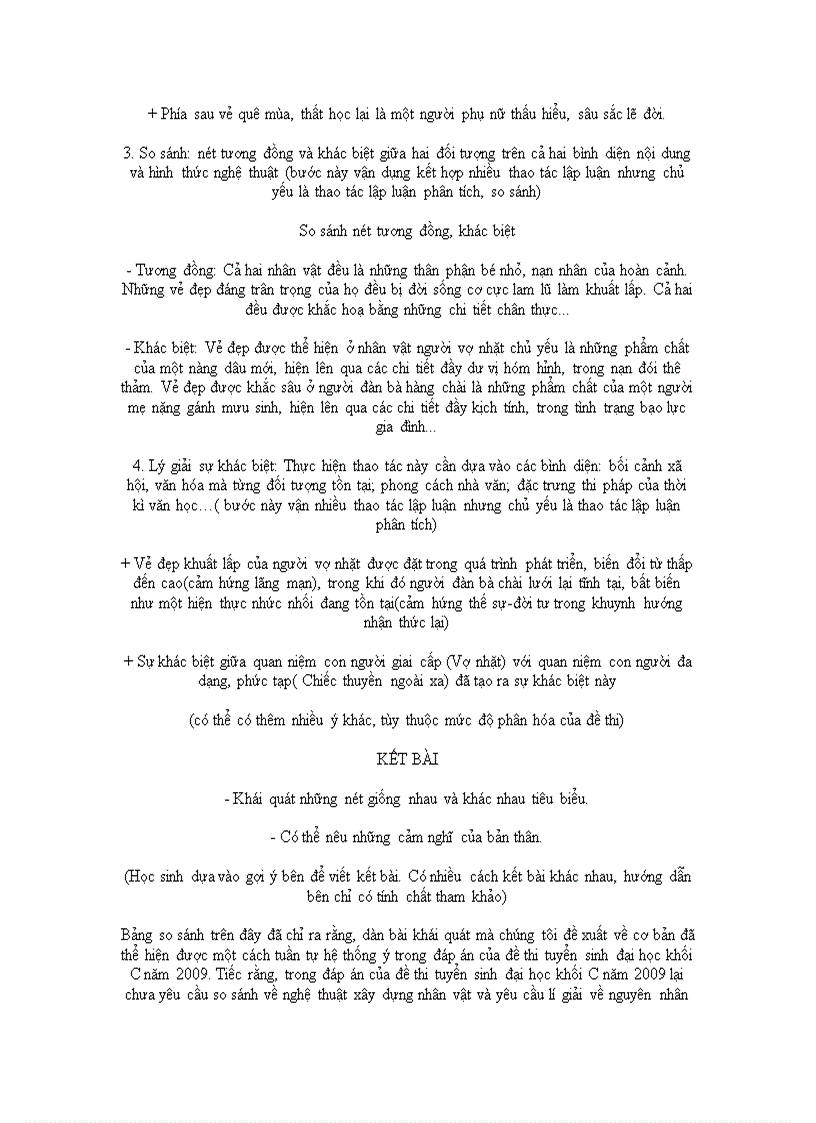 image for page Gợi ý làm dạng bài so sánh văn học