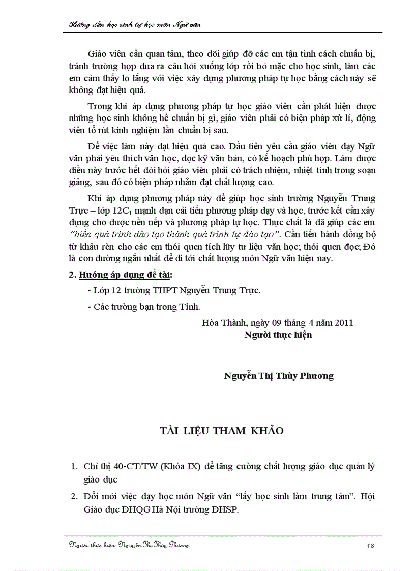 image for page Hướng dẫn HS tự học môn văn