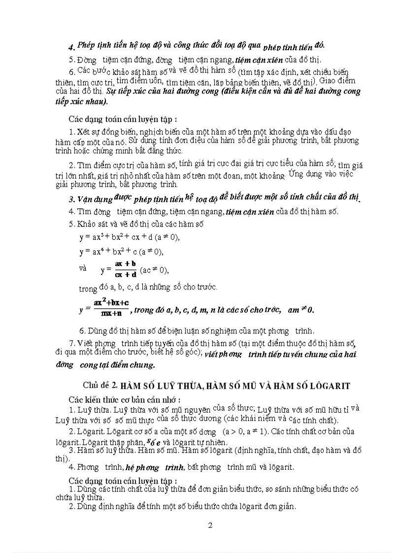 image for page Huong dan on thi TNPT 2009 cac mon