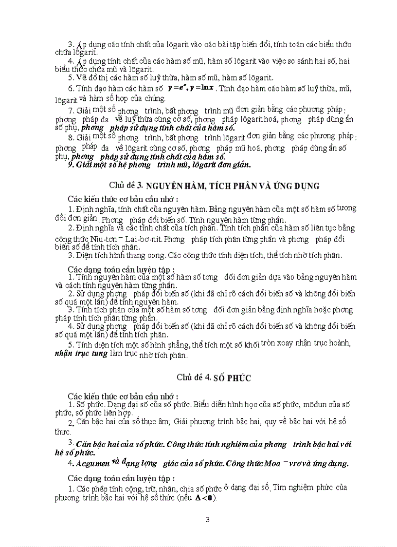 image for page Huong dan on thi TNPT 2009 cac mon