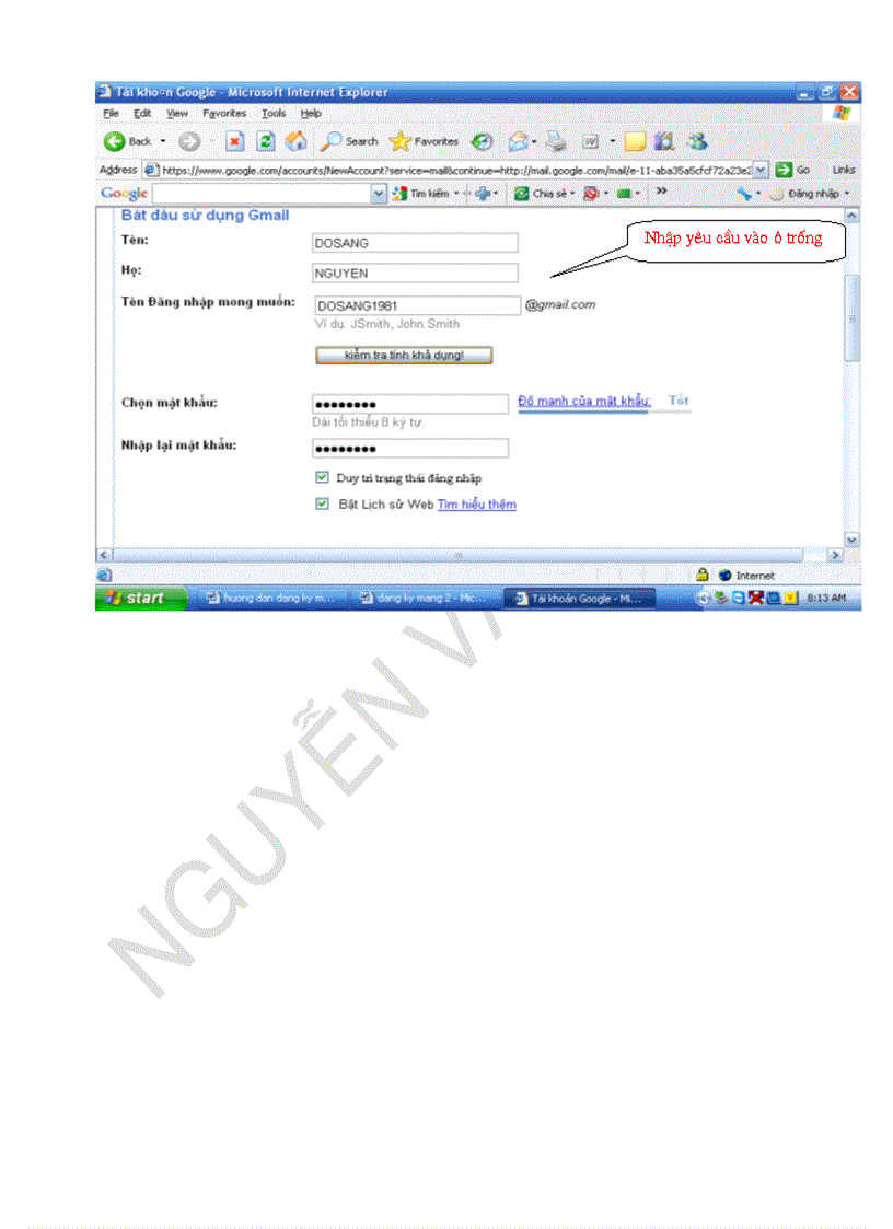 image for page Hướng dẫn tạo GMAIL