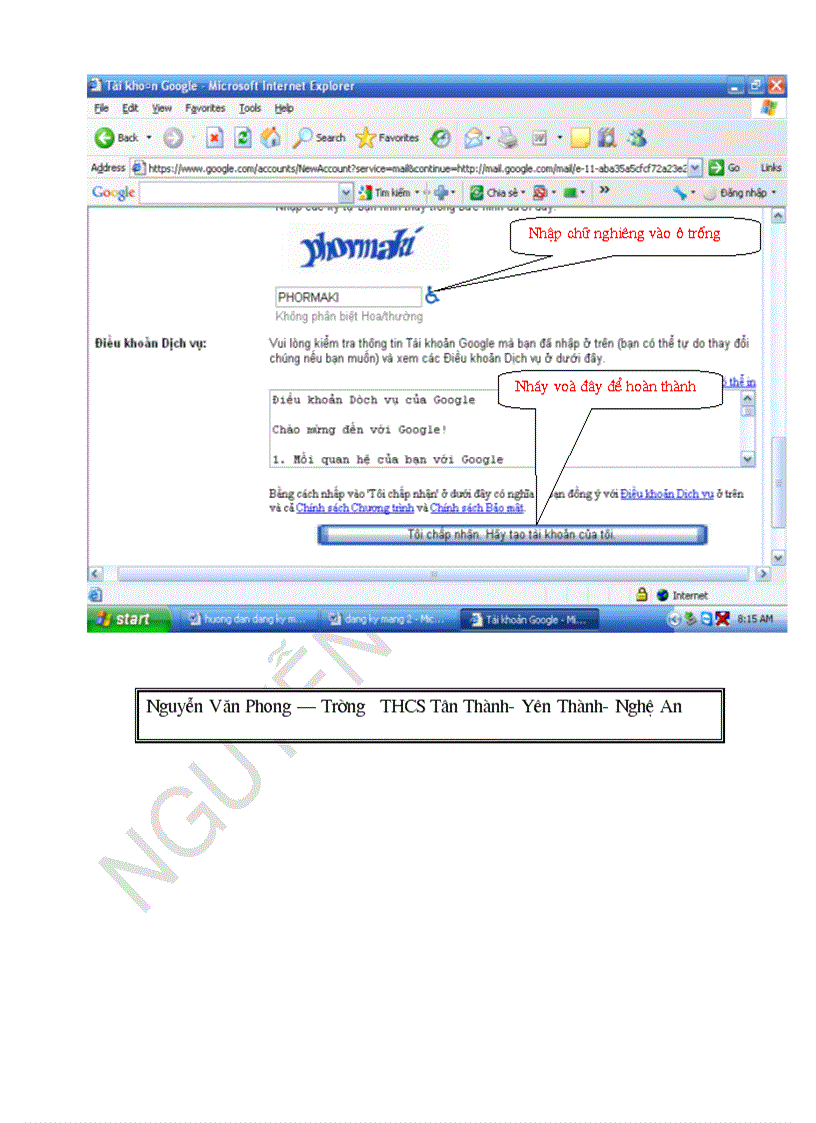 Hướng dẫn tạo GMAIL