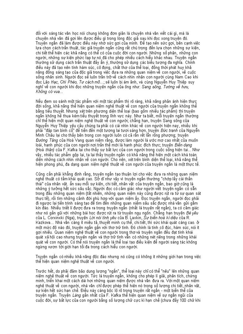 image for page Khả năng của truyện ngắn trong việc thể hiẹn con người