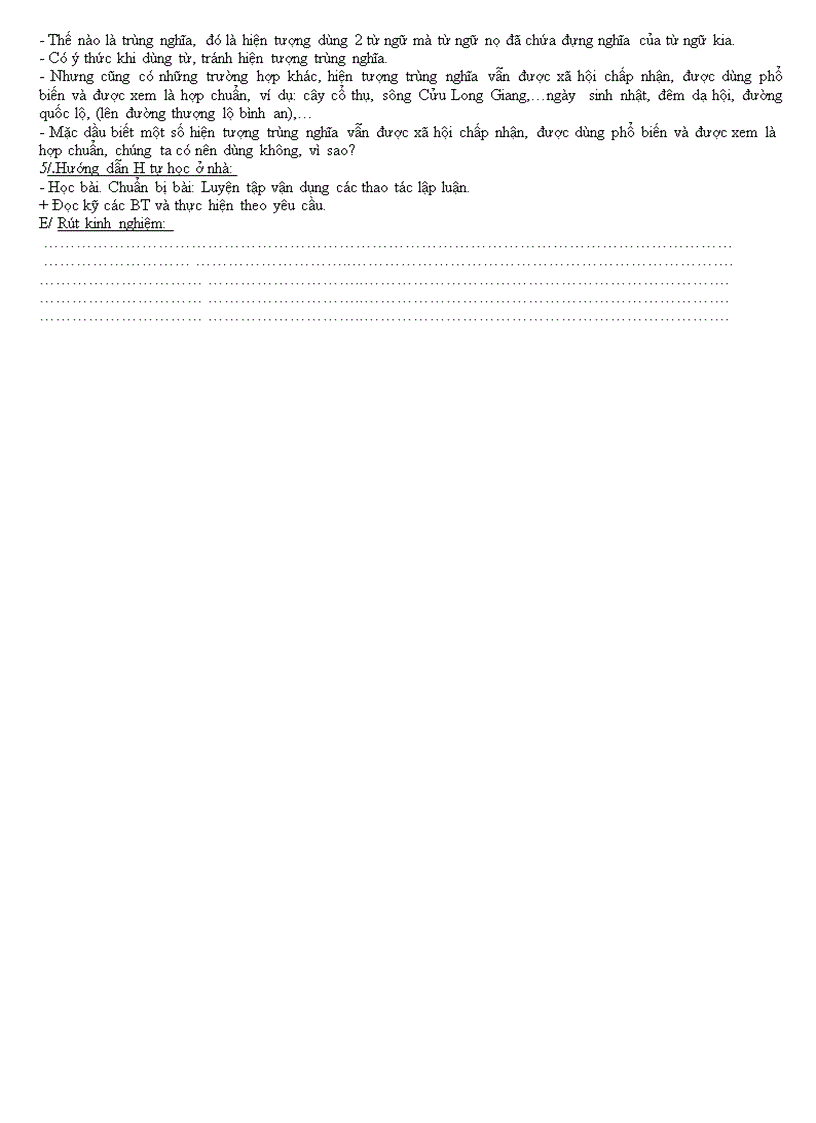 image for page Luyện tập về cách tránh hiện tượng trùng nghĩa