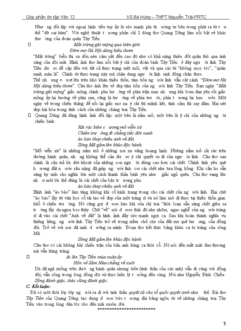 image for page Một số bài ôn thi tốt nghiệp ĐH CĐ Văn 12