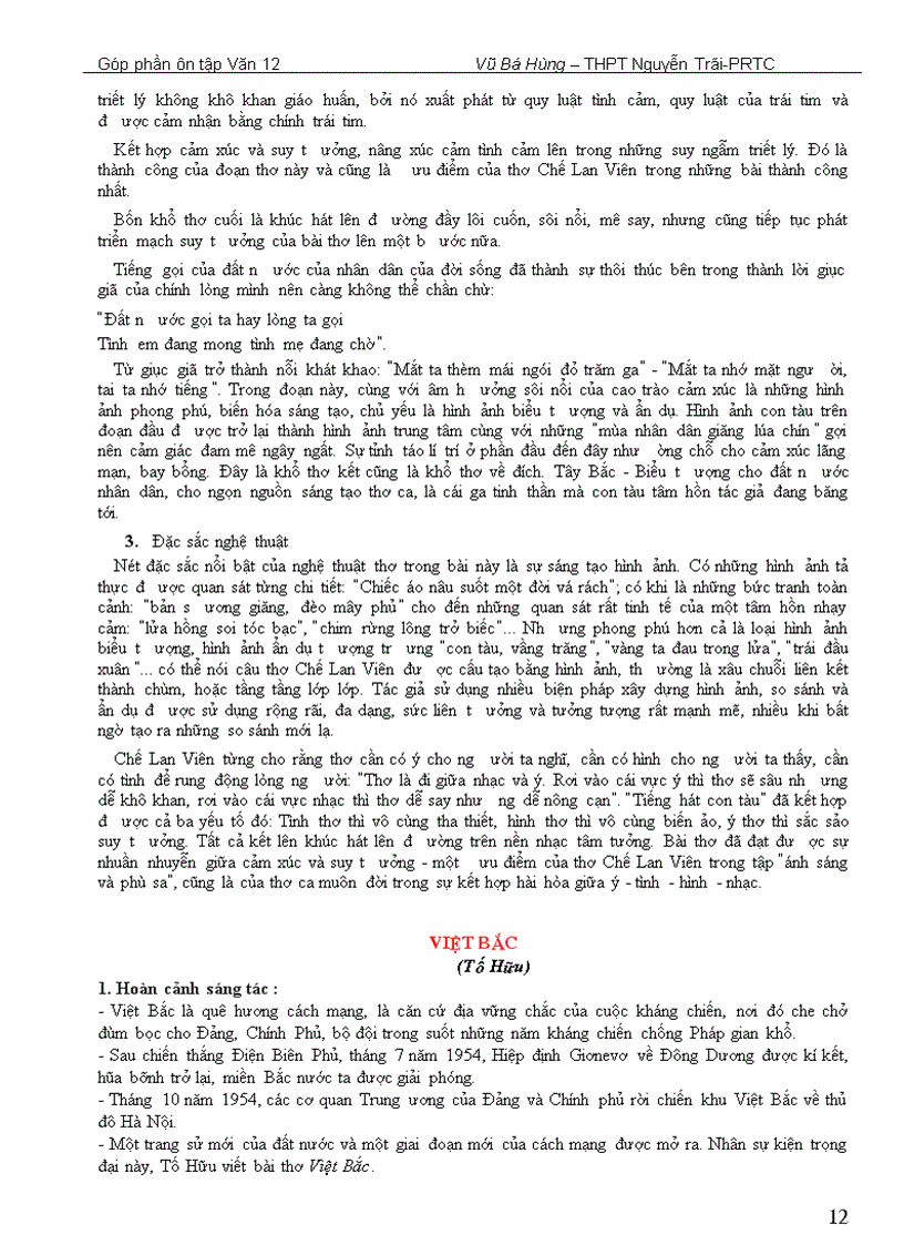 image for page Một số bài ôn thi tốt nghiệp ĐH CĐ Văn 12