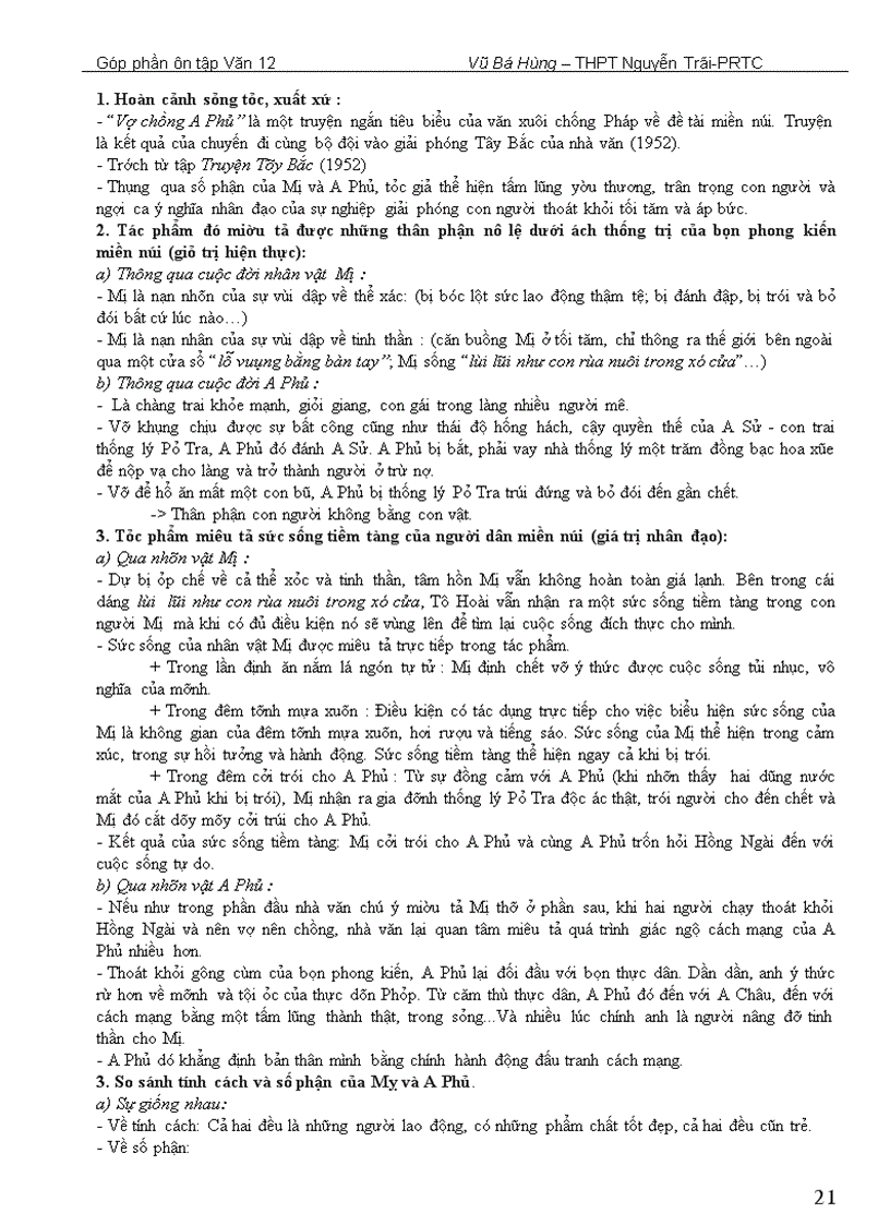 image for page Một số bài ôn thi tốt nghiệp ĐH CĐ Văn 12