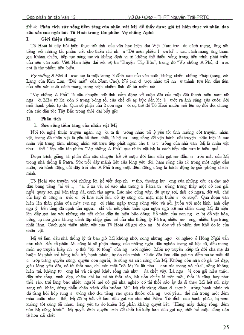 image for page Một số bài ôn thi tốt nghiệp ĐH CĐ Văn 12