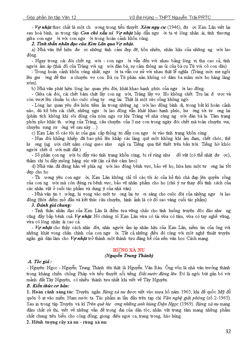 image for page Một số bài ôn thi tốt nghiệp ĐH CĐ Văn 12