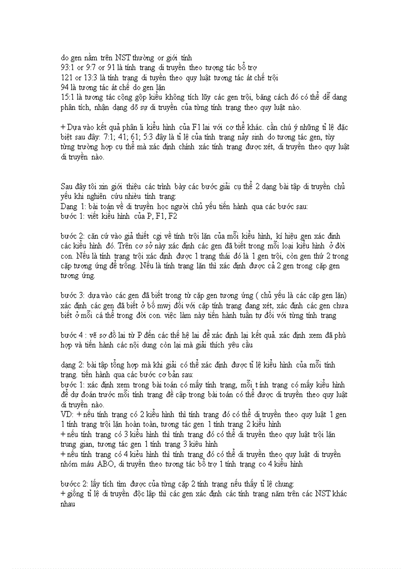 image for page Một số bài tập và phương pháp giải bài tập di truyền