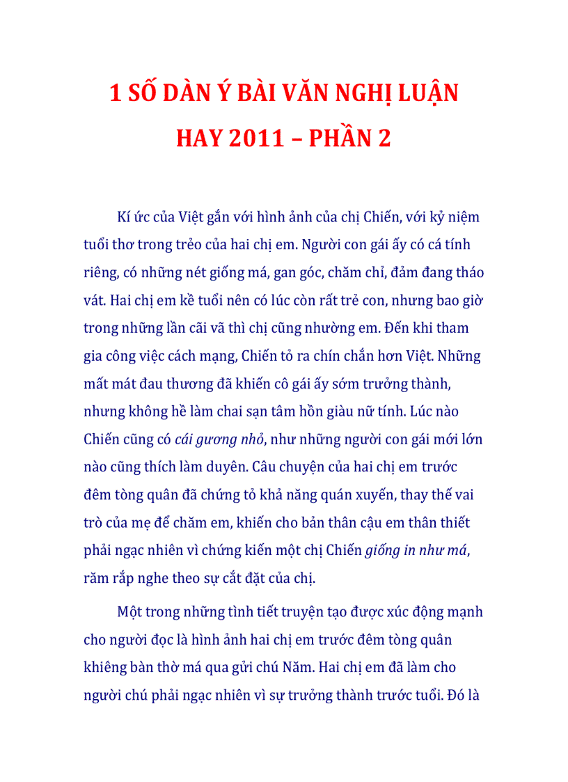 image for page Một số dàn bài nghị luận hay phần 2