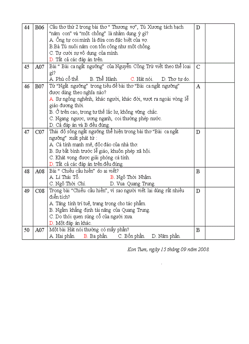 image for page Ngân hàng câu hỏi Ngữ văn 11 nâng cao