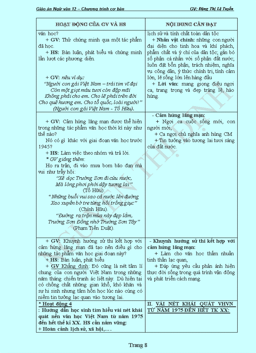 image for page Ngữ văn 12 cơ bản học kì 1 vừa soạn để tt kiểm tra