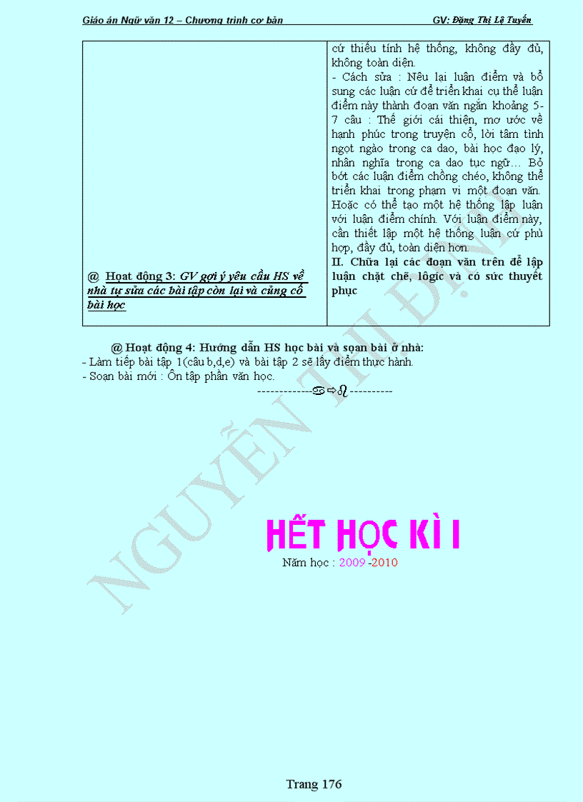 image for page Ngữ văn 12 cơ bản học kì 1 vừa soạn để tt kiểm tra