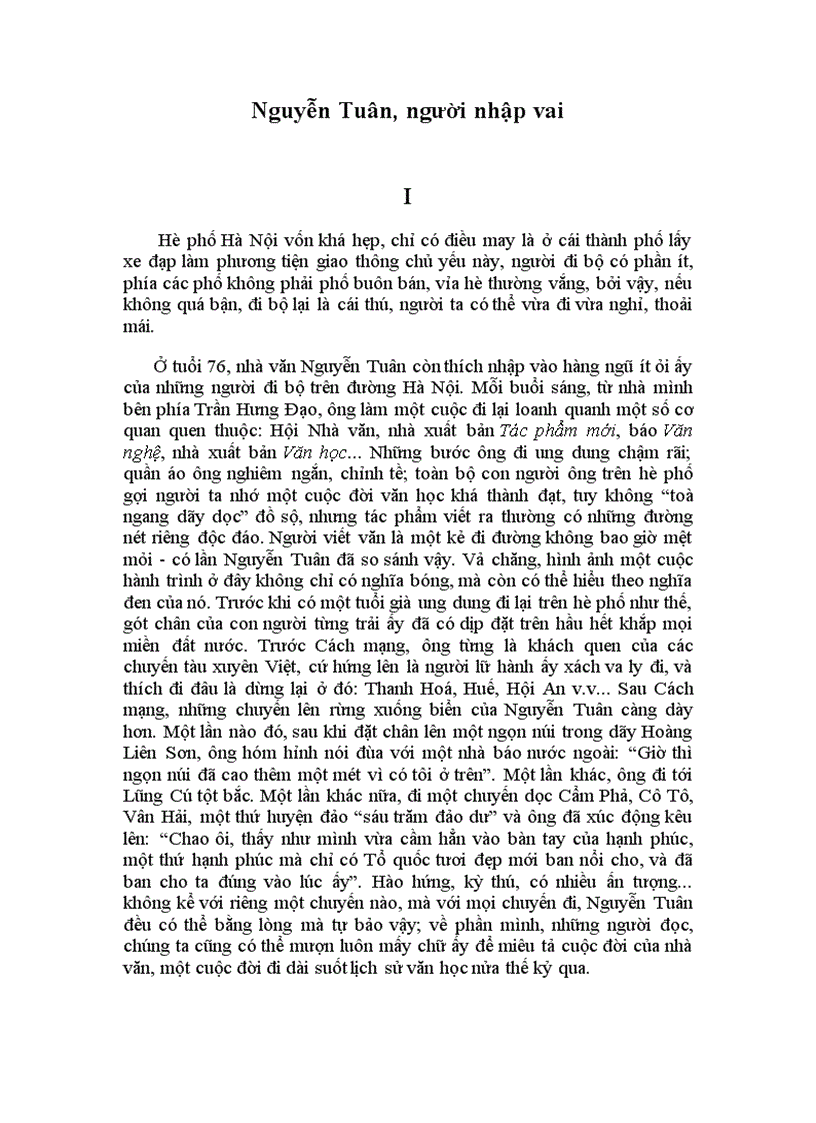 image for page Nguyễn Tuân người nhập vai