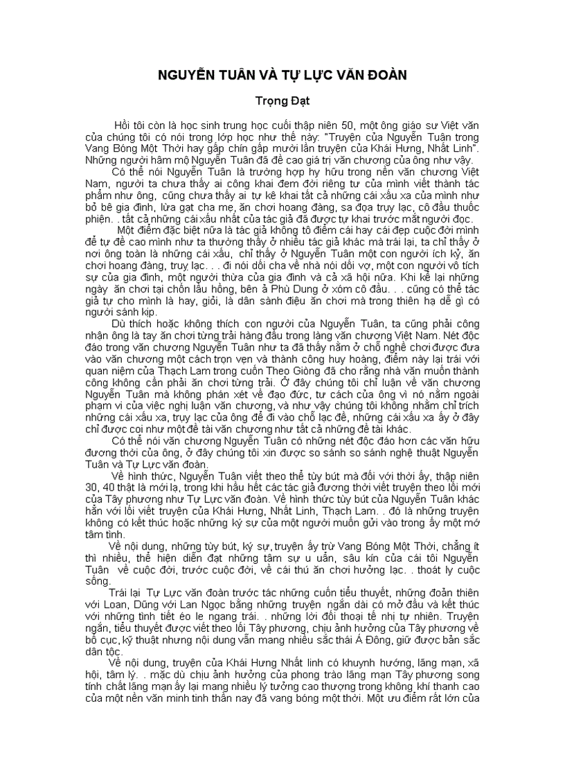 image for page Nguyễn tuân và tự lực văn đoàn