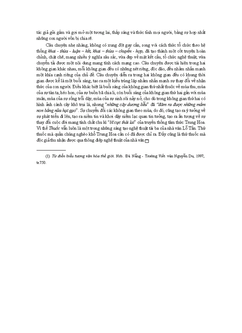 image for page Những nét độc đáo trong Thuốc của Lỗ Tấn