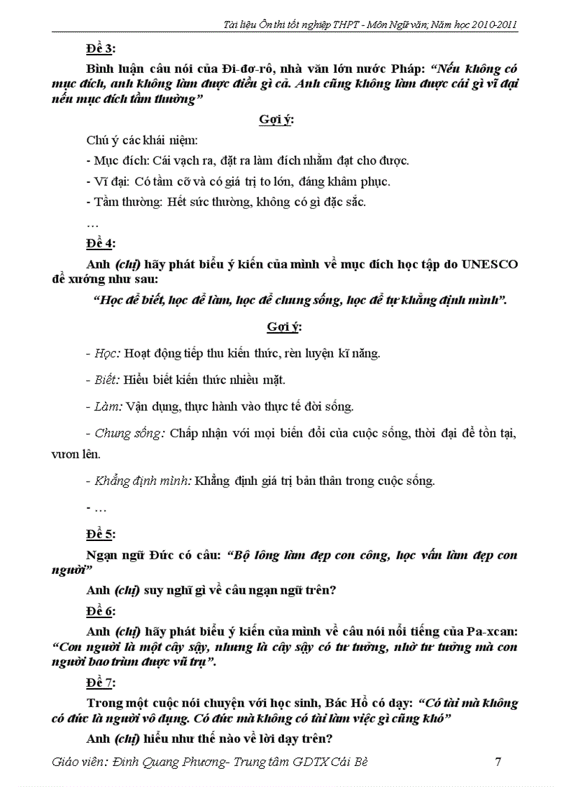 image for page Nội dung ôn thi tốt nghiệp thpt 2011