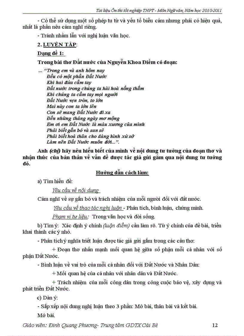 image for page Nội dung ôn thi tốt nghiệp thpt 2011