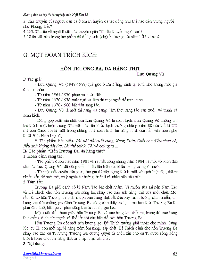 image for page Ôn thi TN môn ngữ văn 12