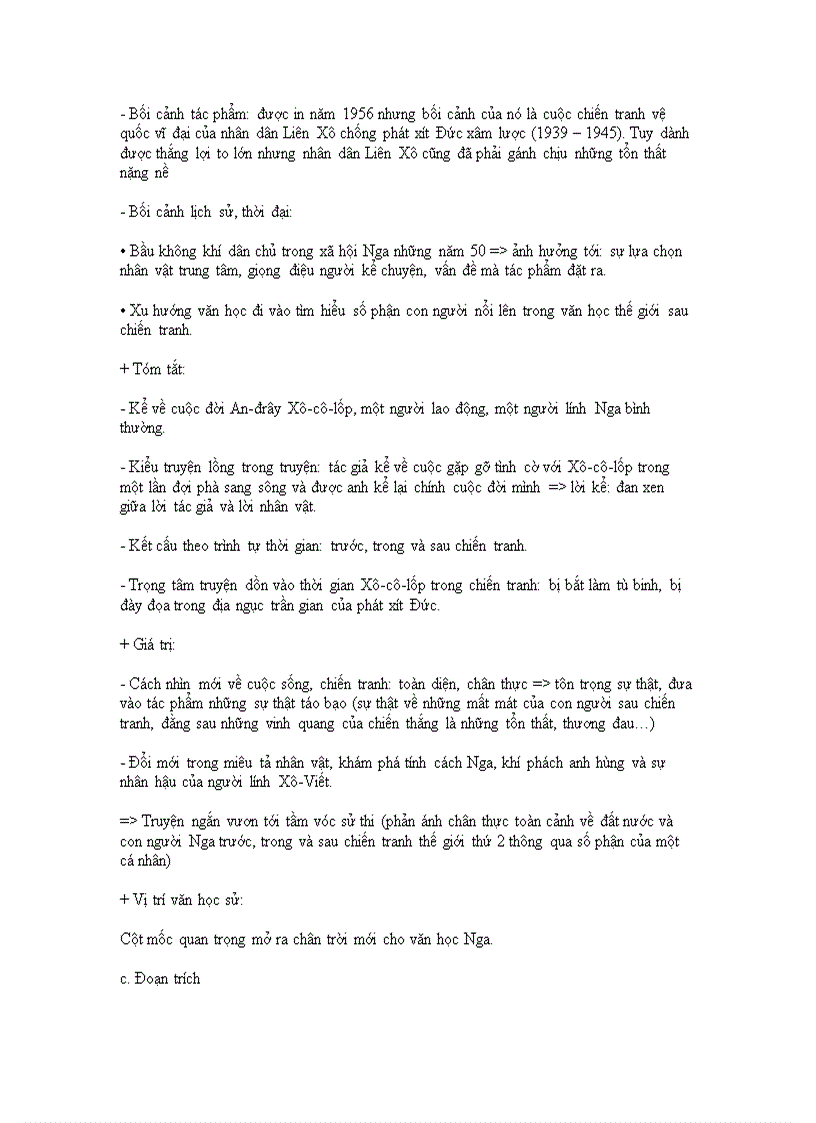 image for page Ôn thi TN12 Phần Văn học nước ngoài