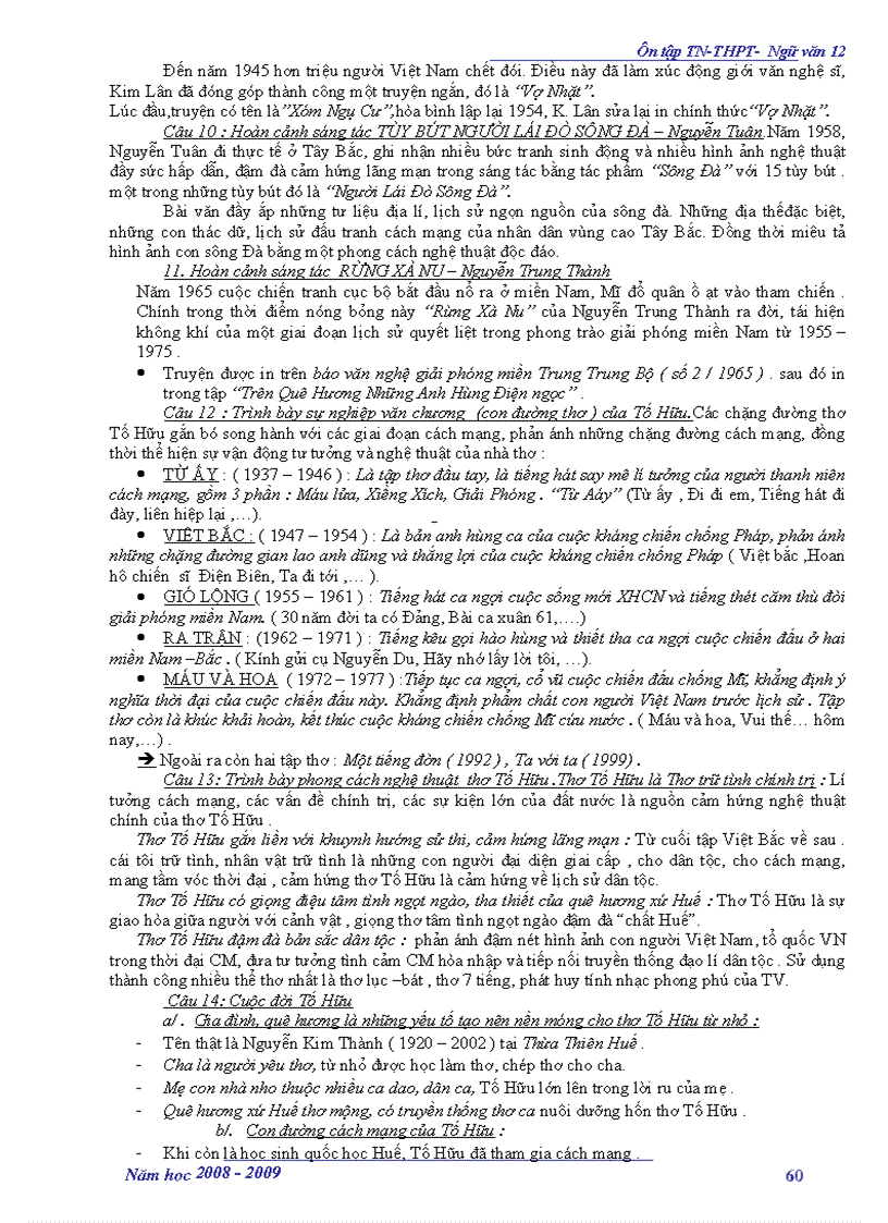 image for page Ôn thi tốt nghiệp ngữ văn 12