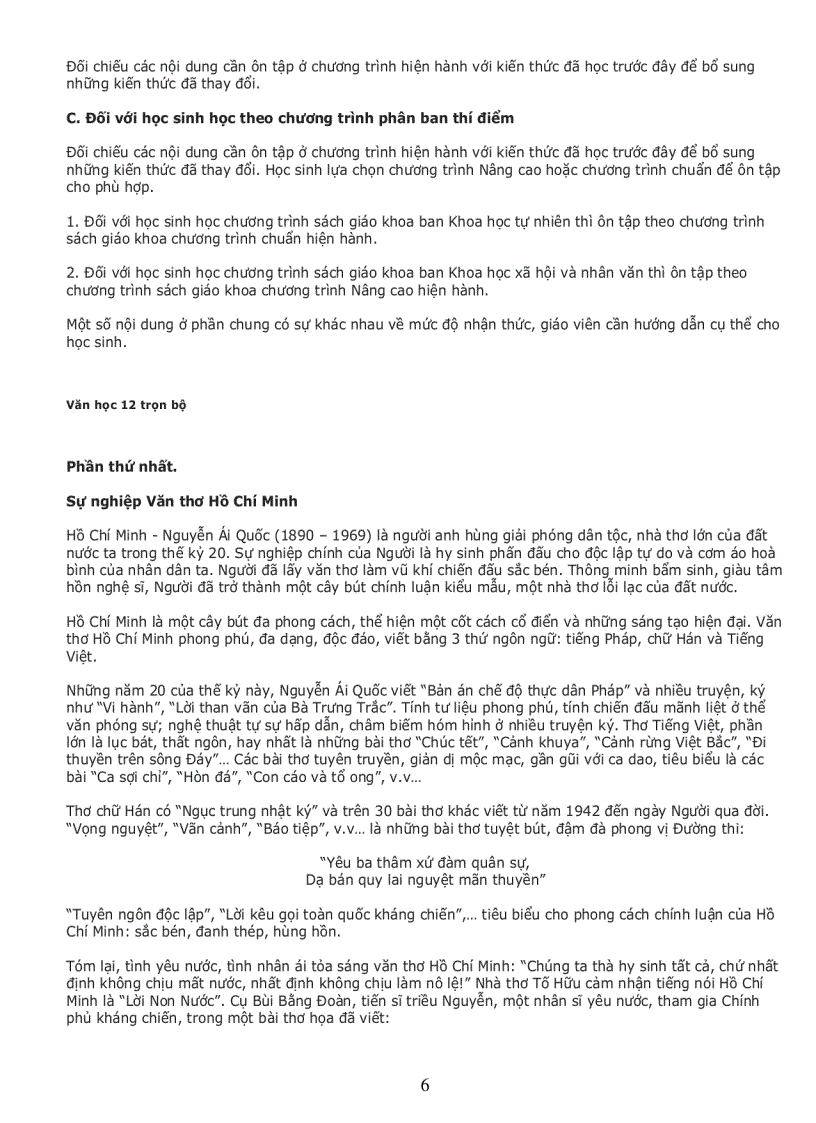 image for page Ôn văn 12 Tổng hợp hay