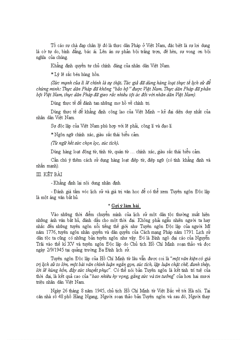 image for page Ôn Tuyên ngôn độc lập