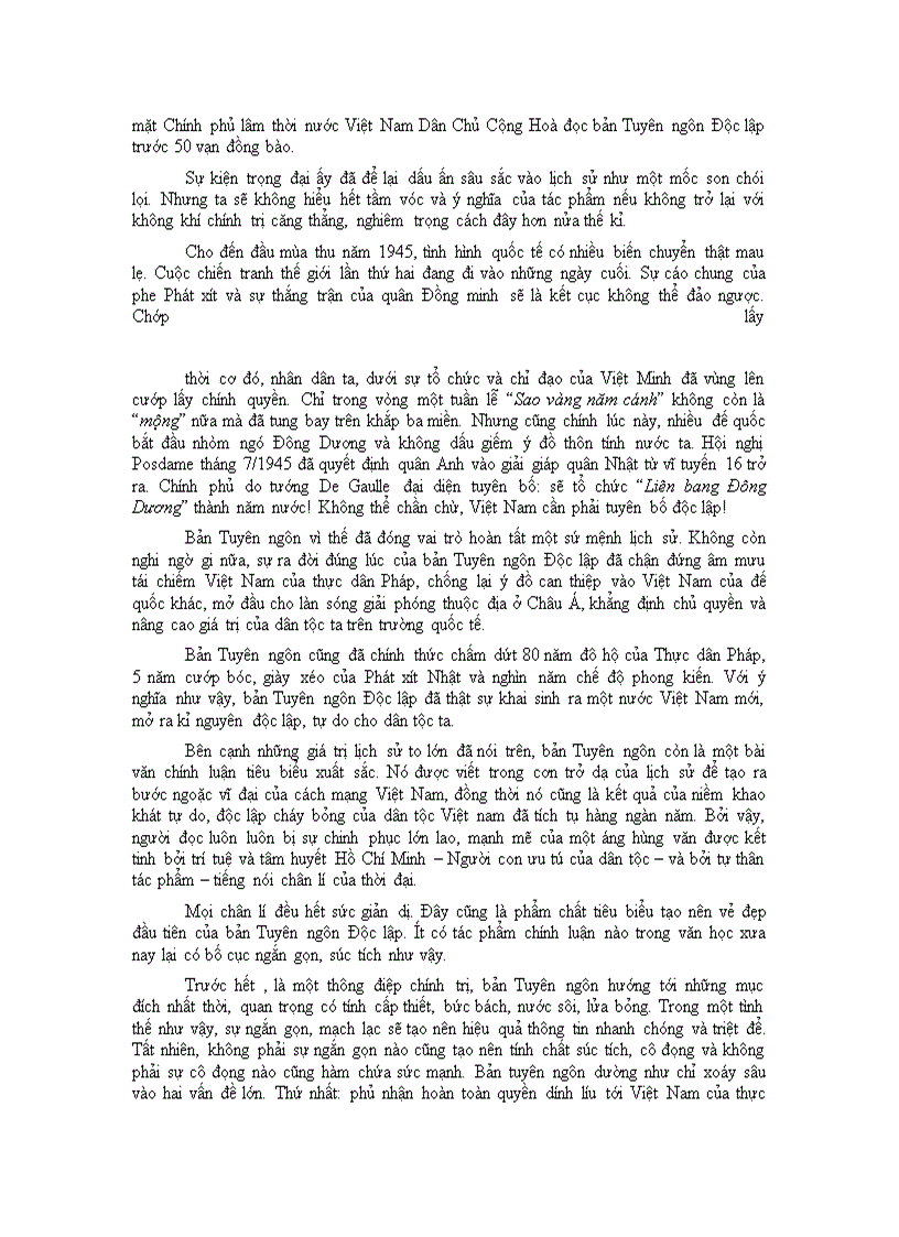 image for page Ôn Tuyên ngôn độc lập