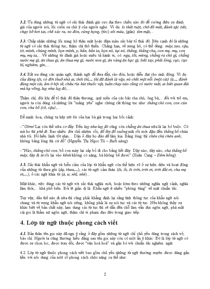 image for page Phân lớp từ theo phong cách sử dụng