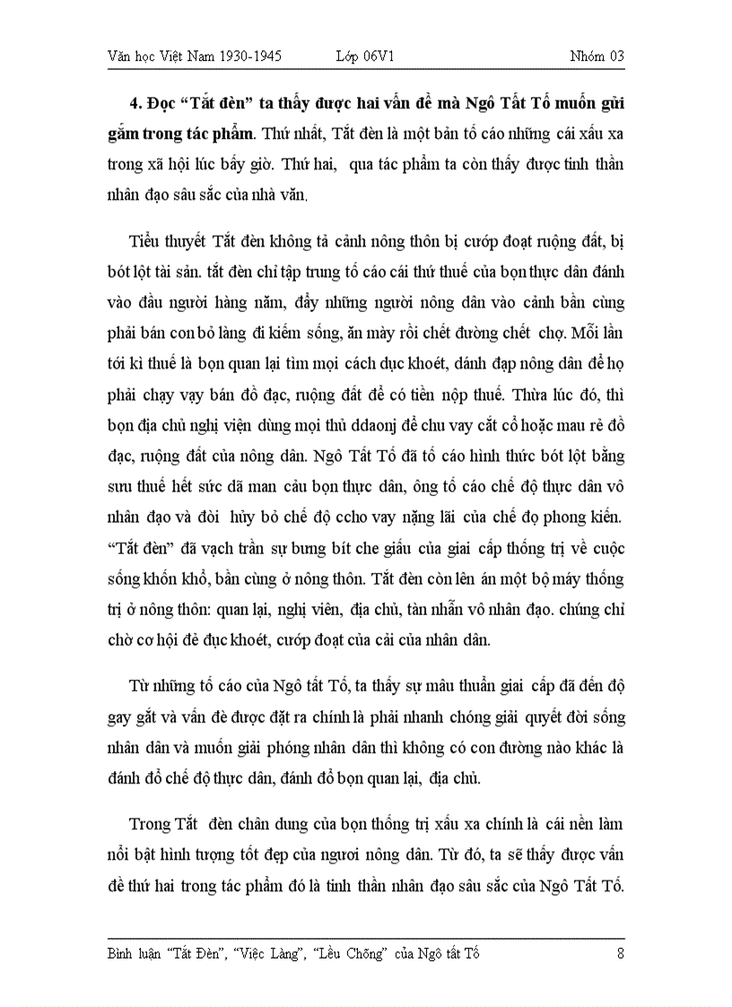 image for page Phân tích các tác phẩm của Ngô Tất Tố Hay