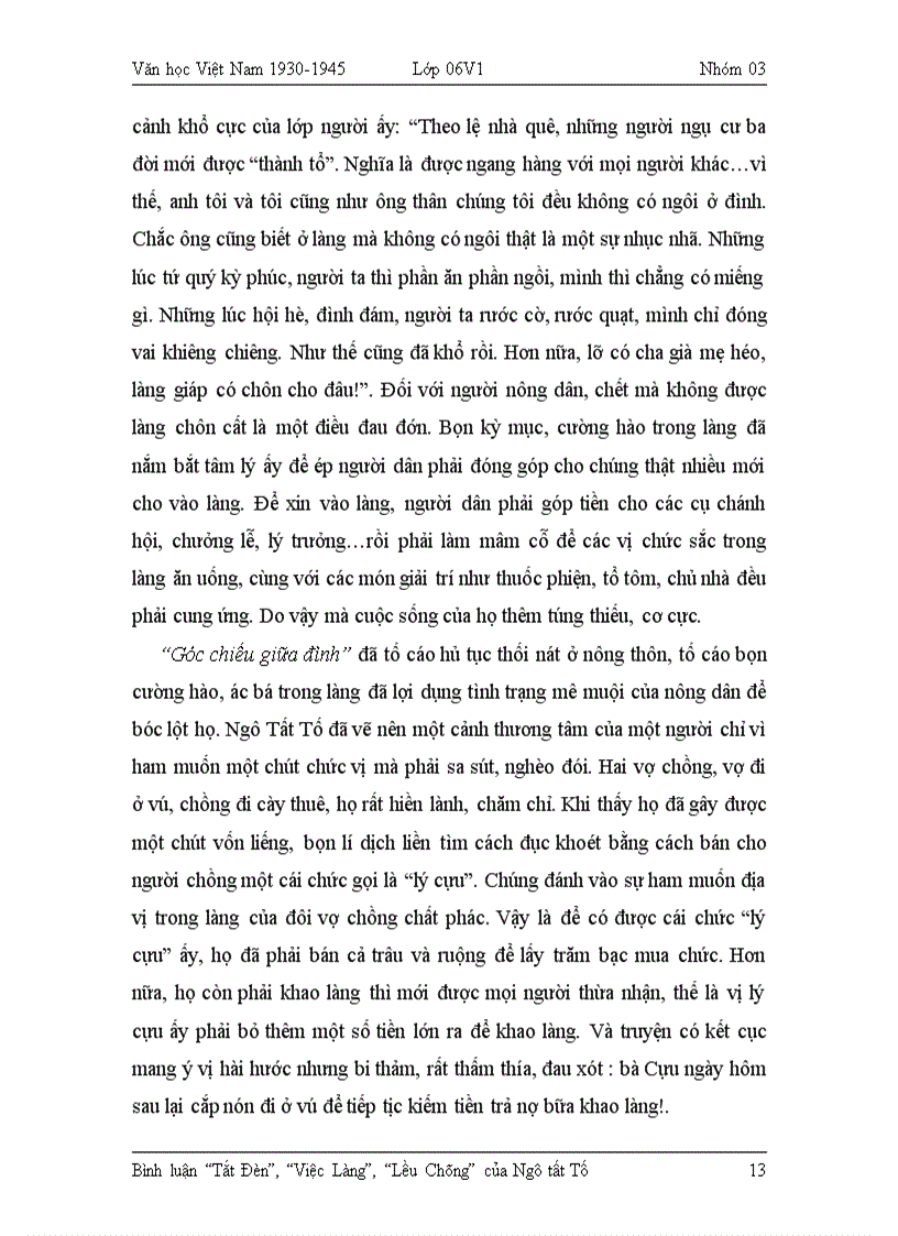 image for page Phân tích các tác phẩm của Ngô Tất Tố Hay