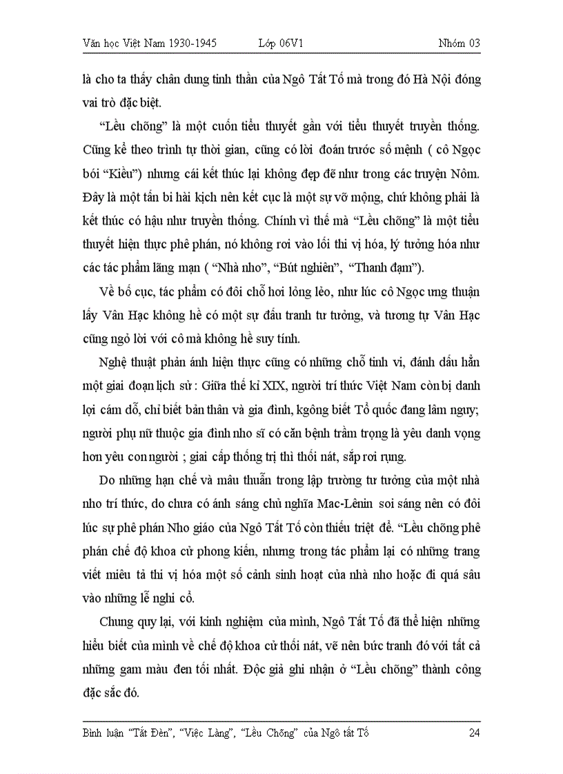 image for page Phân tích các tác phẩm của Ngô Tất Tố Hay