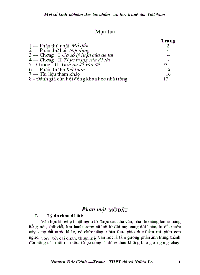 image for page SKKN một số KN dạy tác phẩm VHTĐ
