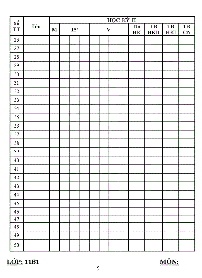 image for page Sổ cá nhân dành cho giao viên