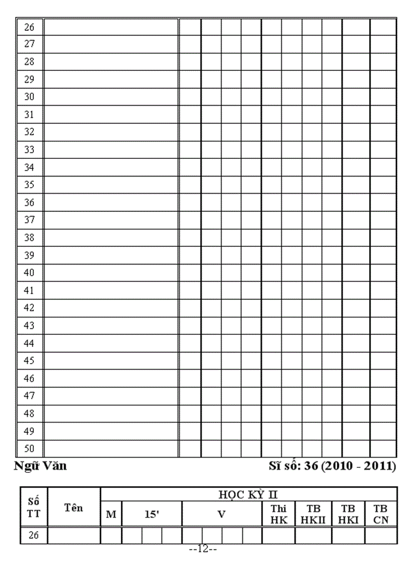 image for page Sổ cá nhân dành cho giao viên