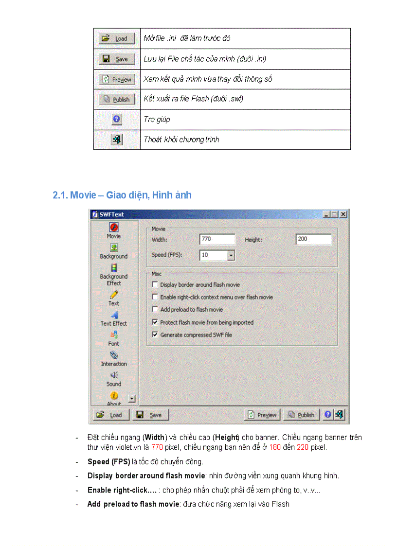 image for page Sử dụng phần mềm SWFText để tạo banner