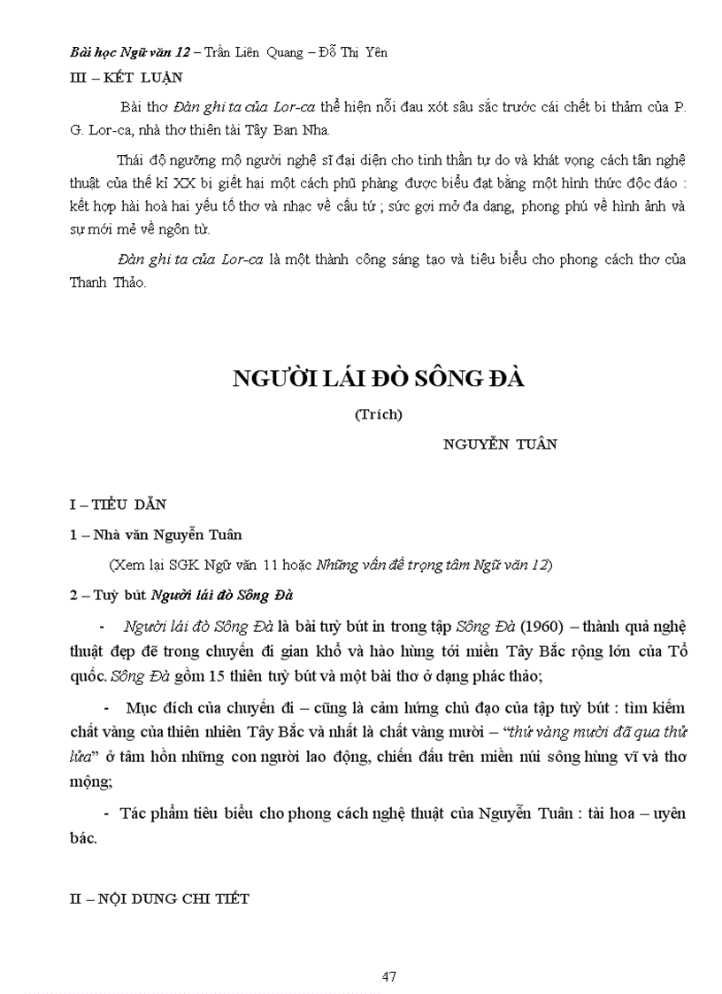 image for page Tài liệu ôn tập Ngữ văn 12 phần 1 2011
