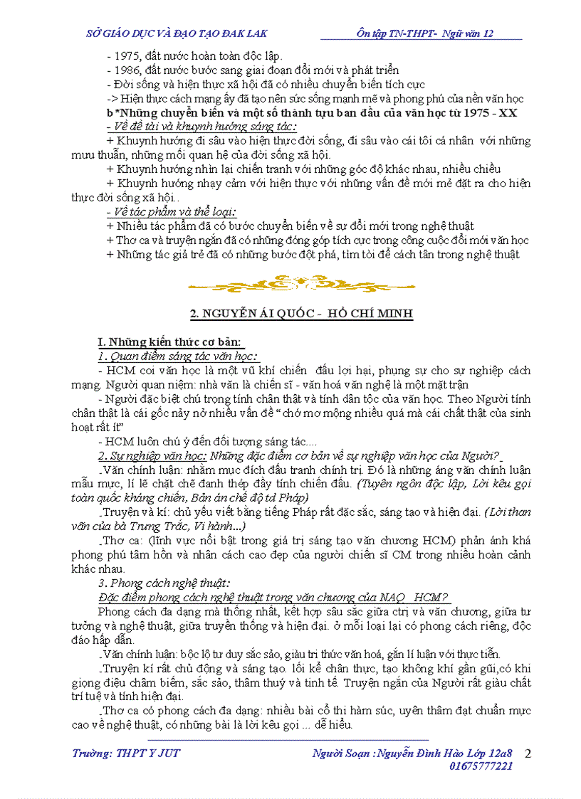 image for page Tài liêu ôn tập ngữ văn 12