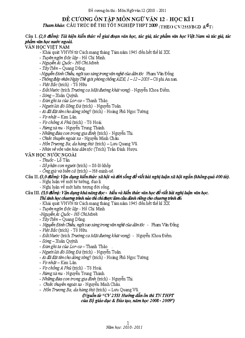 image for page Tài liệu ôn thi tn 2011