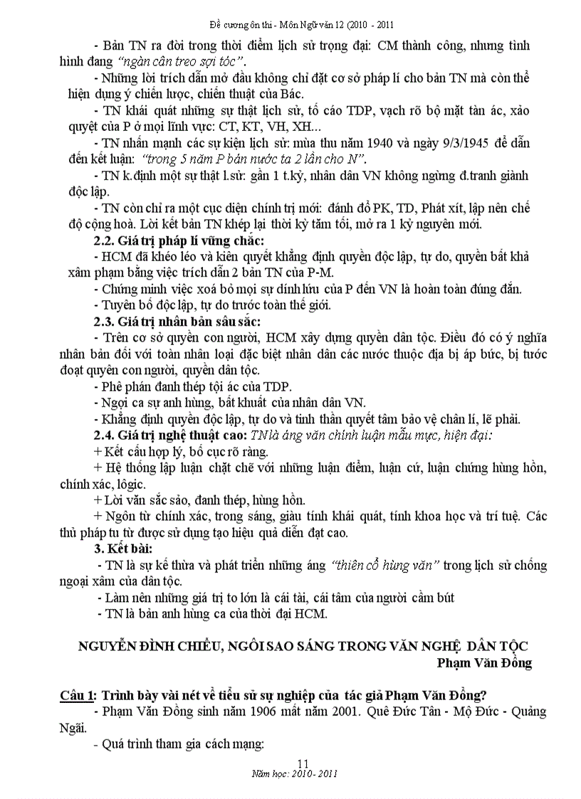 image for page Tài liệu ôn thi tn 2011