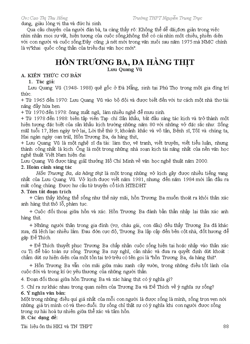 image for page Tài liệu Ôn Thi TN THPT Hong