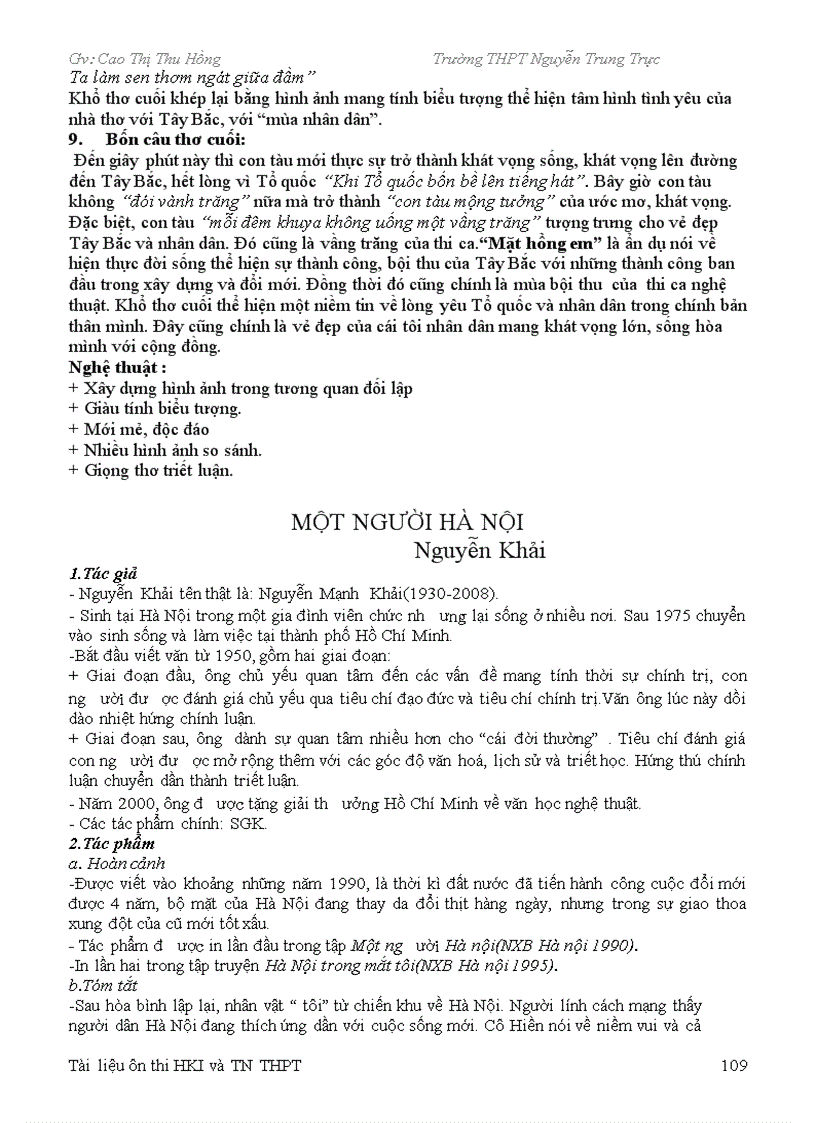 image for page Tài liệu Ôn Thi TN THPT Hong