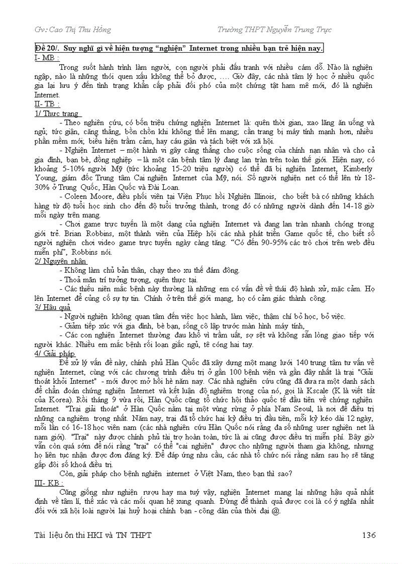 image for page Tài liệu Ôn Thi TN THPT Hong